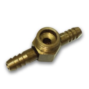 TEE BRONCE PRESION 1/2 HE X 3/8 TETILLA
