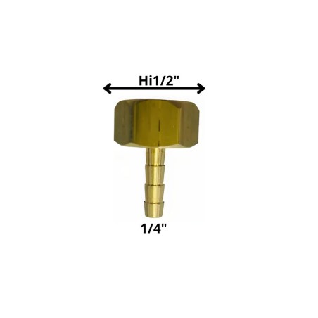 TERMINAL BRONCE PRESION 1/2 HI X 1/4 TETILLA DELG