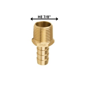 TERMINAL BRONCE PRESION 7/8 HE X 3/8 TETILLA