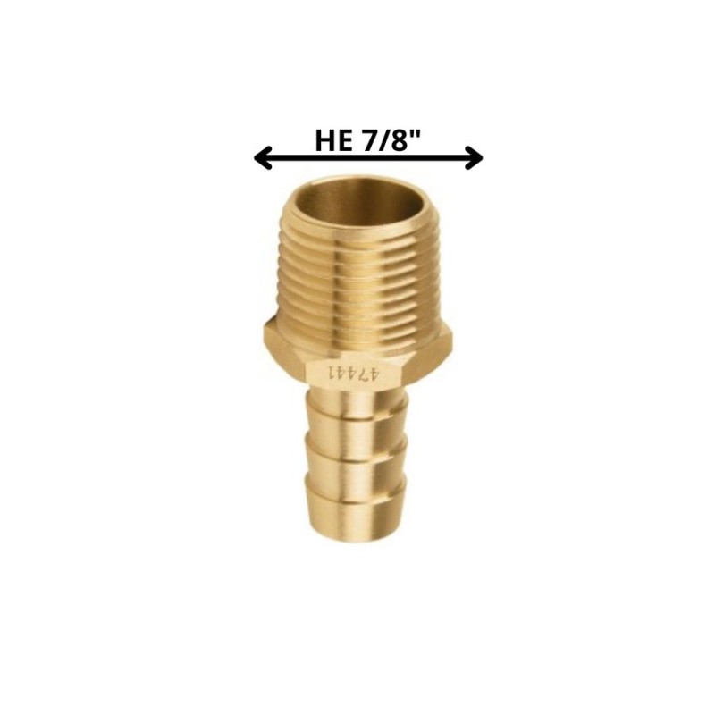 TERMINAL BRONCE PRESION 7/8 HE X 3/8 TETILLA