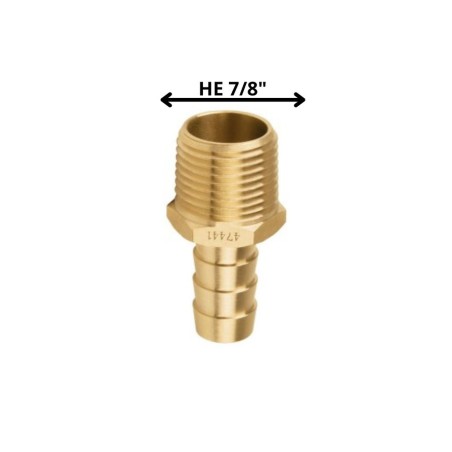 TERMINAL BRONCE PRESION 7/8 HE X 3/8 TETILLA
