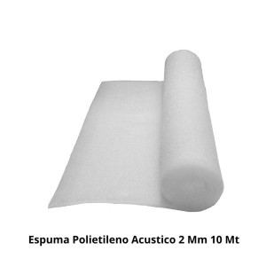 ESPUMA POLIETILENO ACUSTICO 2 MM 10 MT
