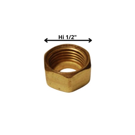 TUERCA COLA 1/2 BRONCE PARA CAÑERIA 3/8"
