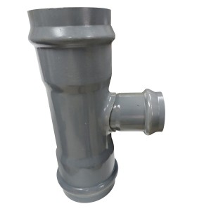 TEE PVC REDUCCION SANITARIO GRIS C/GOMA 200X110