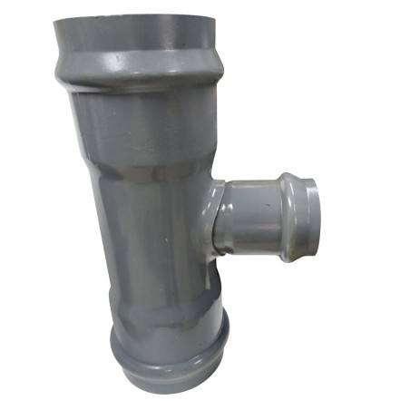TEE PVC REDUCCION SANITARIO GRIS C/GOMA 200X110