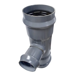 TEE PVC REDUCCION SANITARIO GRIS C/GOMA 200X110