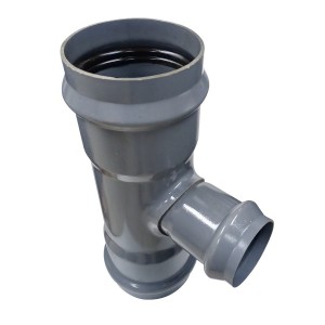 TEE PVC REDUCCION SANITARIO GRIS C/GOMA 200X110