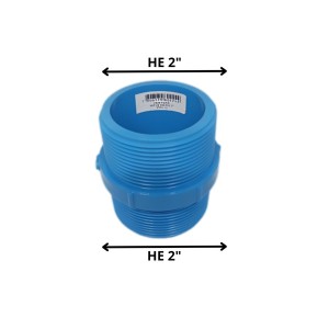 NIPLE PVC PRESION 2" HE X 2" HE
