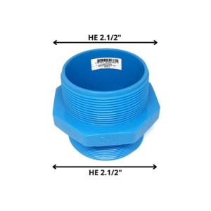 NIPLE PVC PRESION 2 1/2HE X 2 1/2HE