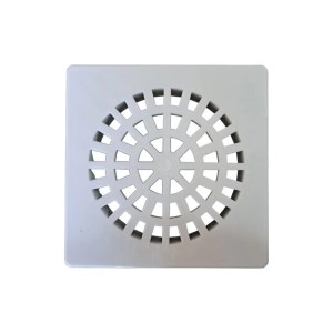 REJILLA PILETA PVC CUADRADA SANITARIA 130 MM BLANC