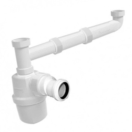 SIFON LOA 11/2"CONEXION LAVAPLATOS 2 TAZAS 10186