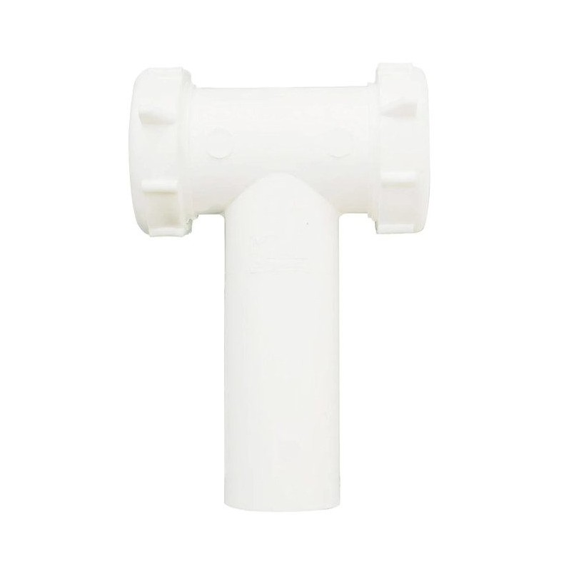 TEE HE PARA SIFON LAVAPLATO 1 1/2 BLANCA