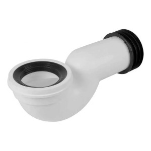CODO ADAPTADOR WC SALIDA HORIZONTAL 30,5 CM PPP BL