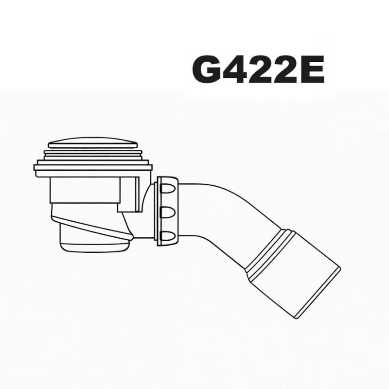 SIFON CHUDEJ RECEPTACULO DESAGUE CROMADO G422E