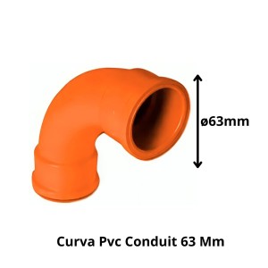 CURVA PVC CONDUIT 63 MM
