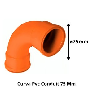 CURVA PVC CONDUIT 75 MM