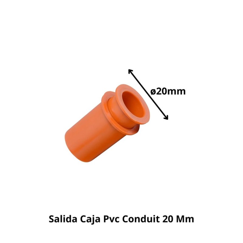 SALIDA CAJA PVC CONDUIT 20 MM