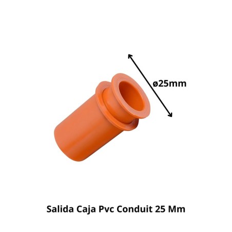 SALIDA CAJA PVC CONDUIT 25 MM