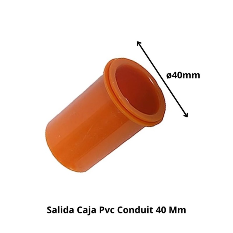 SALIDA CAJA PVC CONDUIT 40 MM