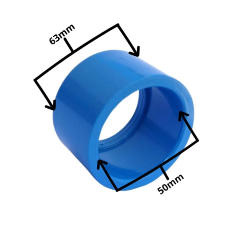 BUJE REDUCCION CORTO CEM PVC PRESION 63X50 MM