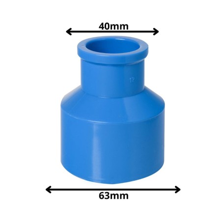 BUJE REDUCCION LARGO CEM PVC PRESION 63X40 MM
