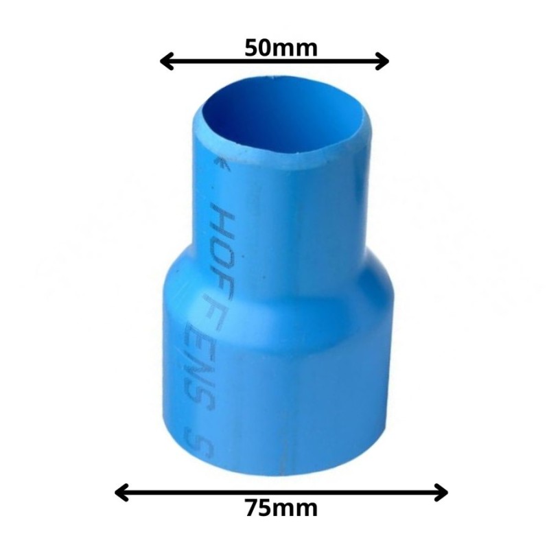 BUJE REDUCCION LARGO CEM PVC PRESION 75X50 MM