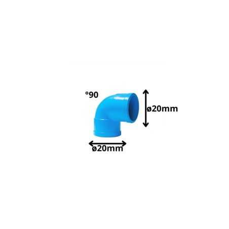 CODO PVC CEM PRESION HIDRAULICO 90 G X 20 MM