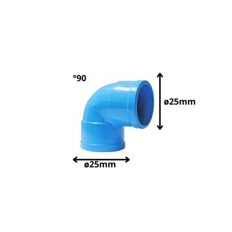 CODO PVC CEM PRESION HIDRAULICO 90 G X 25 MM