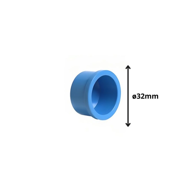 TAPA GORRO PVC CEM PRESION 32 MM