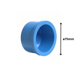 TAPA GORRO PVC CEM PRESION 75 MM
