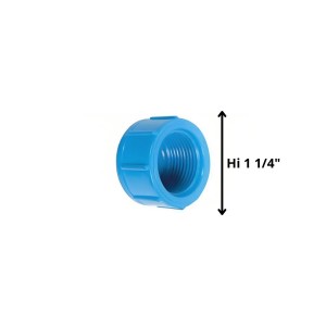 TAPA GORRO HI PVC PRESION 1 1/4"