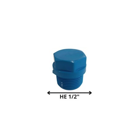 TAPA TORNILLO HE PVC PRESION 1/2"