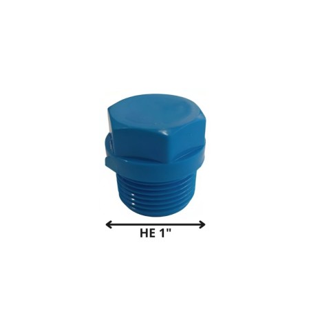 TAPA TORNILLO HE PVC PRESION 1"