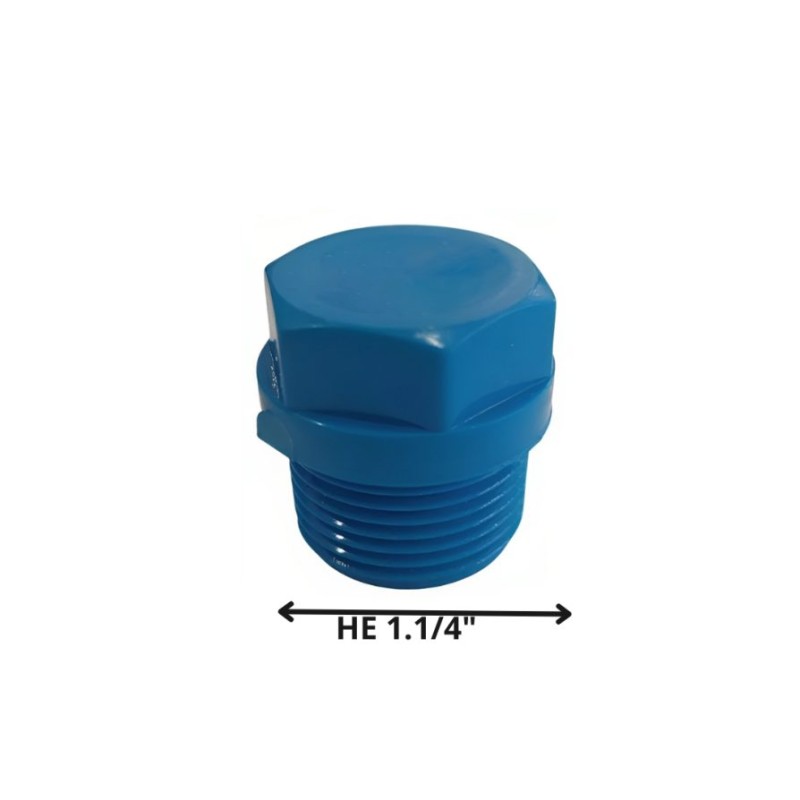 TAPA TORNILLO HE PVC PRESION 1 1/4"