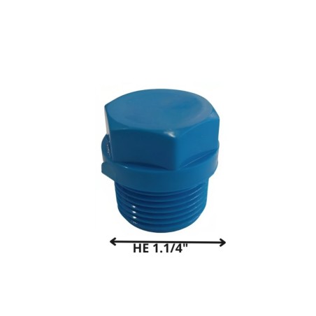 TAPA TORNILLO HE PVC PRESION 1 1/4"