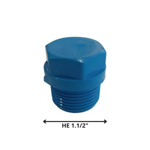 TAPA TORNILLO HE PVC PRESION 1 1/2"