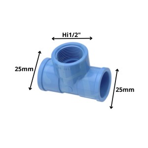 TEE PVC HI PRESION 25 X 1/2"