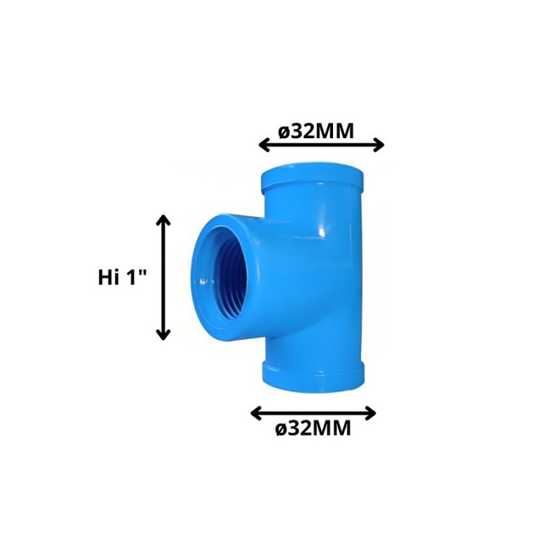 TEE PVC HI PRESION 32 X 1"