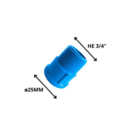 TERMINAL PVC HE PRESION 25 MM X 3/4"