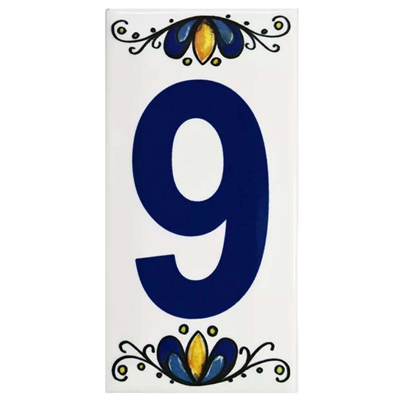 Listel 7,5 X 15 Numero 9 De Ceramica