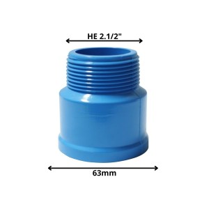 TERMINAL PVC HE PRESION 63 MM X 2 1/2" 60819