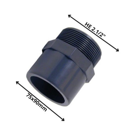 TERMINAL PVC HE PRESION 75X90 X 2 1/2" 60264
