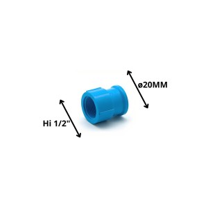 TERMINAL PVC HI PRESION 20 MM X 1/2"