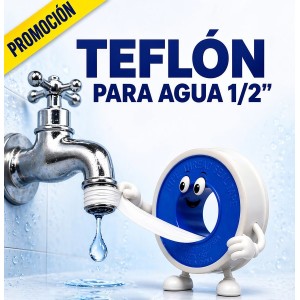 TEFLON PARA AGUA 1/2