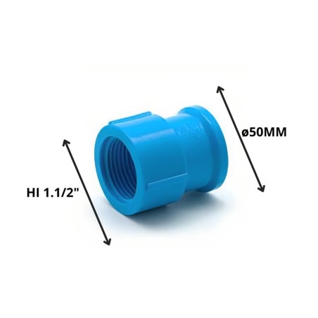 TERMINAL PVC HI PRESION 50 MM X 1 1/2"