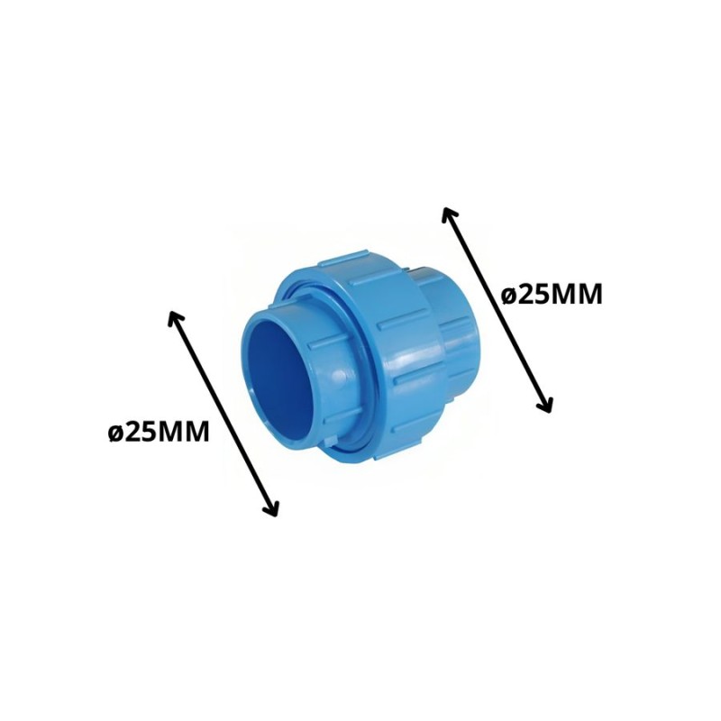 UNION AMERICANA PVC CEMENTAR PRESION 25 MM