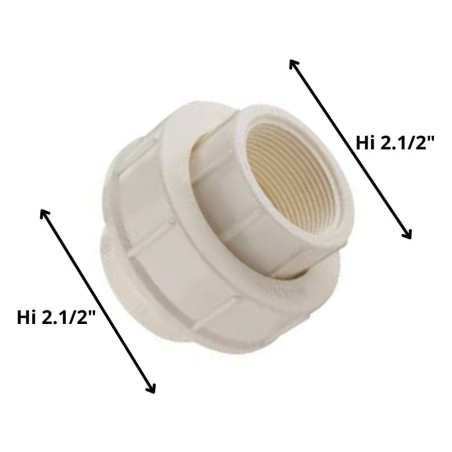UNION AMERICANA PVC HI/HI PRESION (63 MM) 2 1/2"