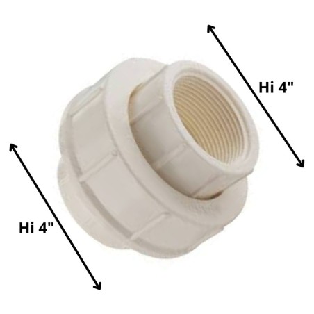 UNION AMERICANA PVC HI/HI PRESION(100 MM) 4 "