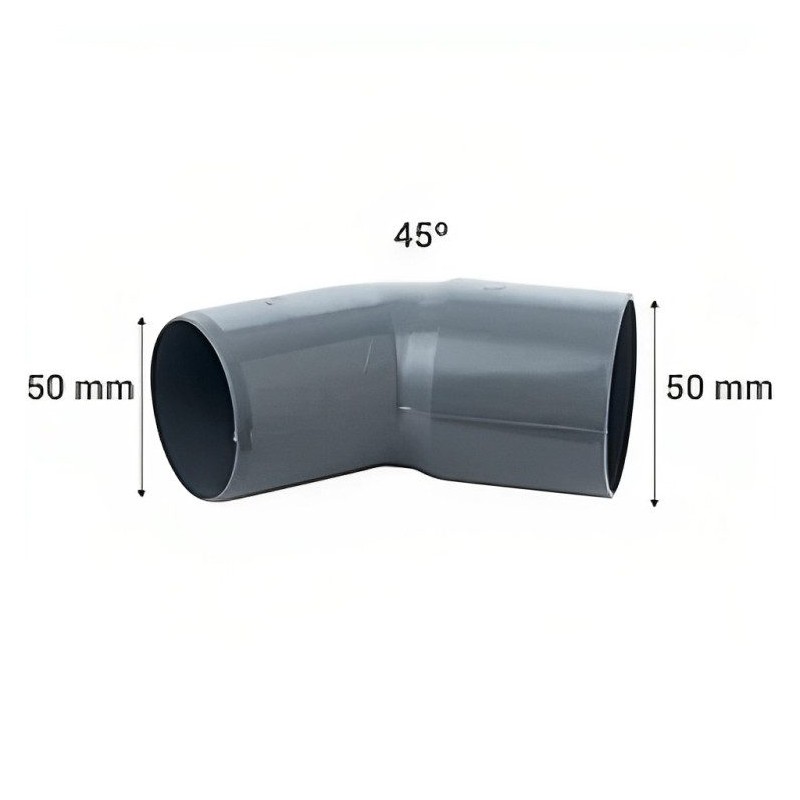 CODO PVC SANITARIO CEM 45 G 50 MM