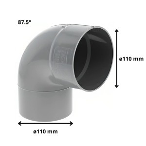 CODO PVC SANITARIO CEM 90 G 110 MM